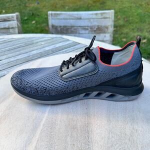 Johnston & Murphy Mens Black Sneakers Size 10 Sports Everyday Casual Knit Shoes